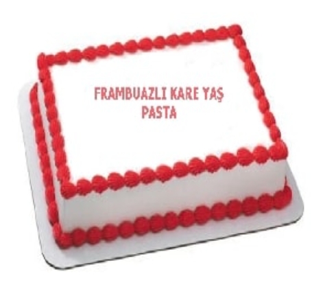 Butik Üretim 50 Kişilik Frambuazlı Pasta