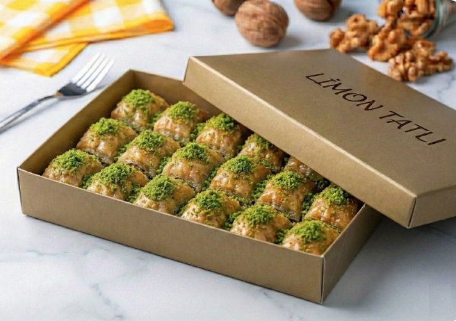 Hijyenik Üretim 1 kg Fıstıklı Baklava