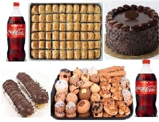 Tam Teşekküllü Tatlı Menüsü 4 Kg Karışık Tatlı ve 2 Litre Kola
